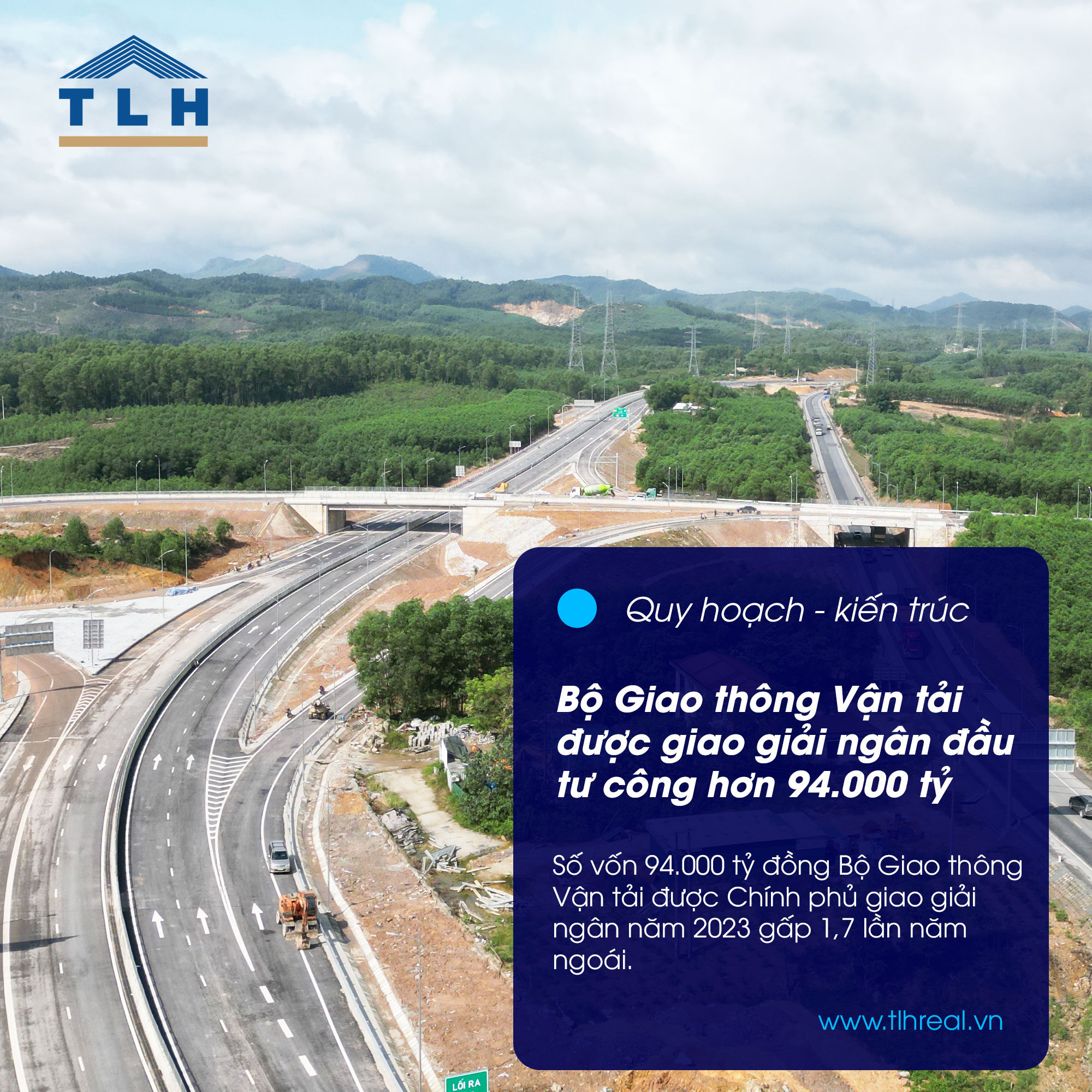 Bộ Giao thông Vận tải được giao giải ngân đầu tư công hơn 94.000 tỷ đồng